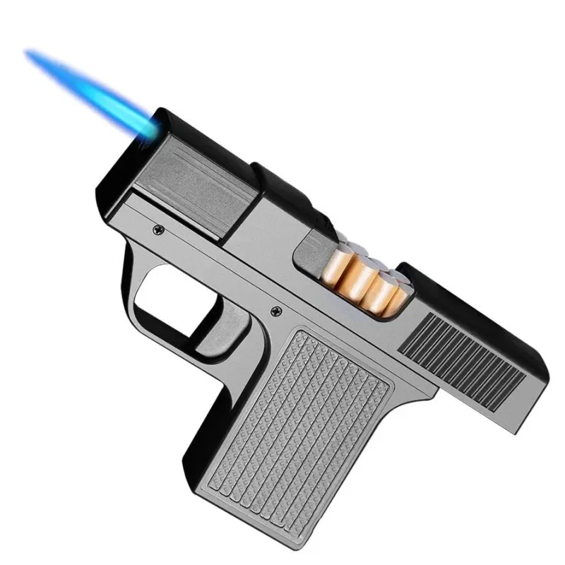 NewMultifunctionalCigaretteBoxLighterGunIntegratedLighter