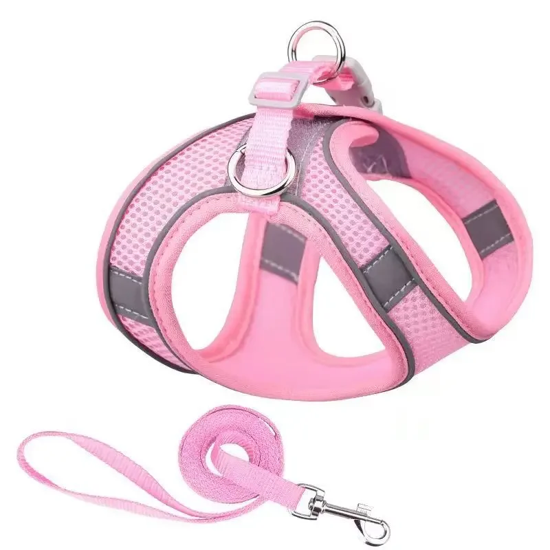 thumbnail image 1 of Arnés para perros, chaleco, collar para el pecho y gatos, cuerda ajustable, malla transpirable, ropa para perros, para caminar al aire libre, suministros para mascotas pequeñas y medianas, 1 of 5