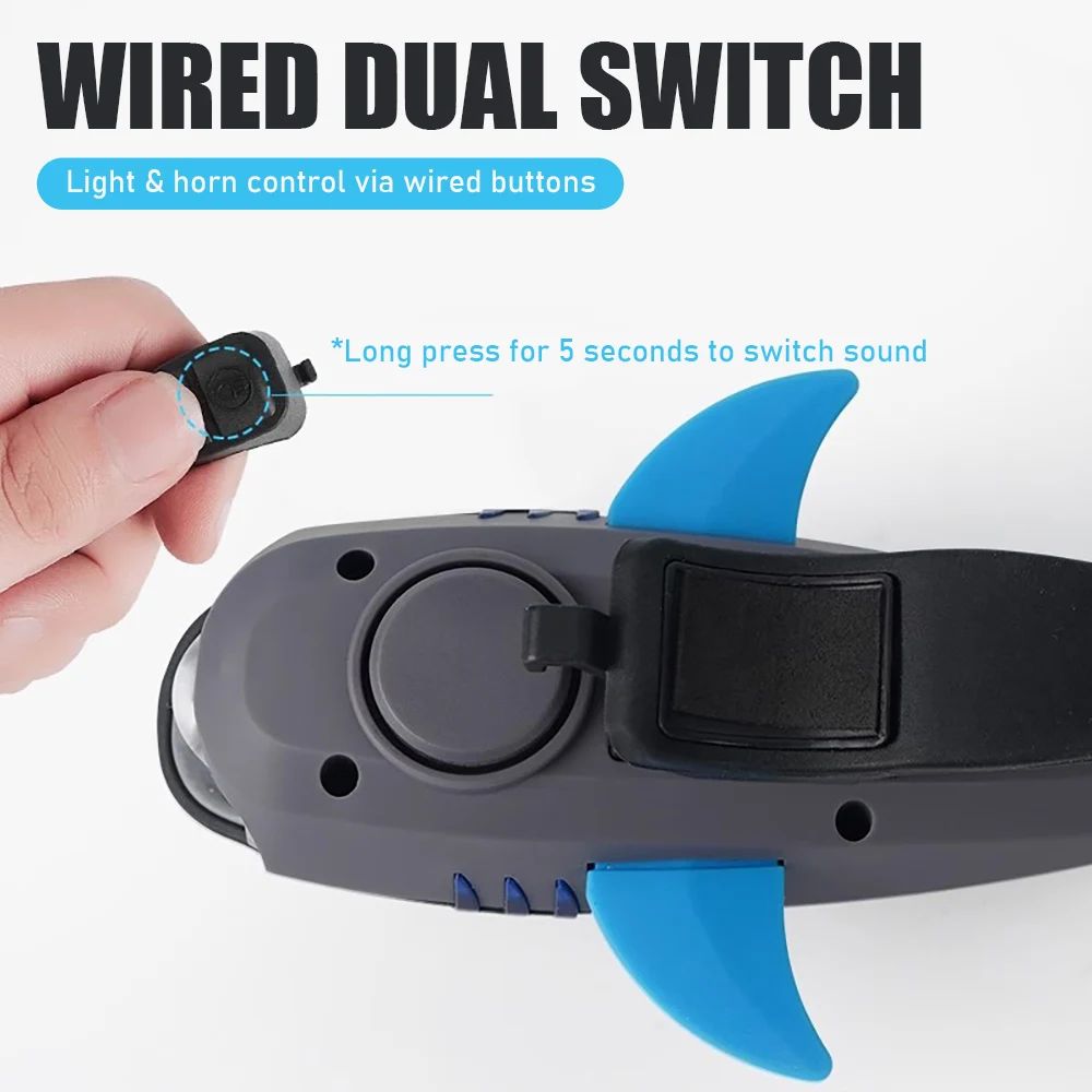 Kids' Cute Bicycle Light Horn - 400 LM Waterproof Scooter & Bike Headlight
