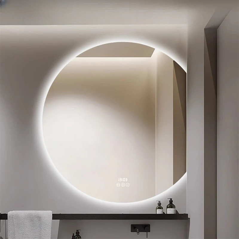 

Wall Sticker Decorative Mirrors Led Makeup Toilet Aesthetic Decorative Mirrors Bathroom