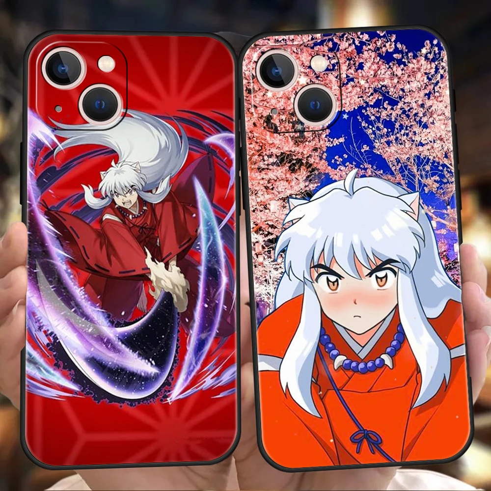 

Inuyasha Phone Case Cover for iPhone 15 14 13 12 Pro Max XR XS X 11 7 8 Plus SE 2020 13 Mini Silicone Soft Shell Fundas Capa Bag