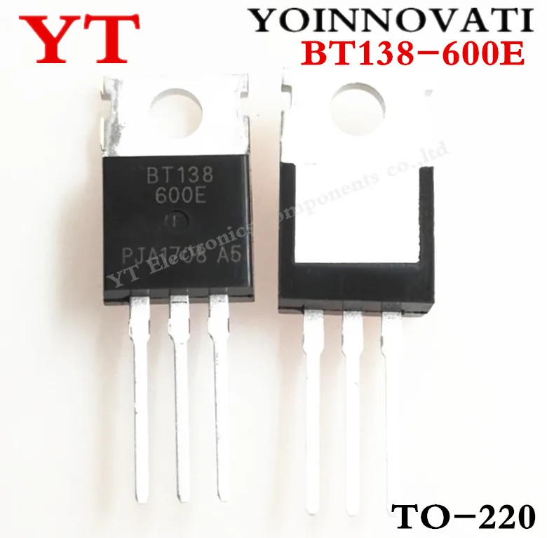 10 шт. BT138-600E BT138 TRIAC SENS GATE 600V 12A TO-220 IC лучшее качество
