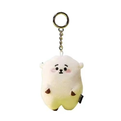 BT21 Cartoon Plush Toy Keychain - Kawaii Aries RJ Pendant Backpack Accessory, Anime Merchandise (RJ)