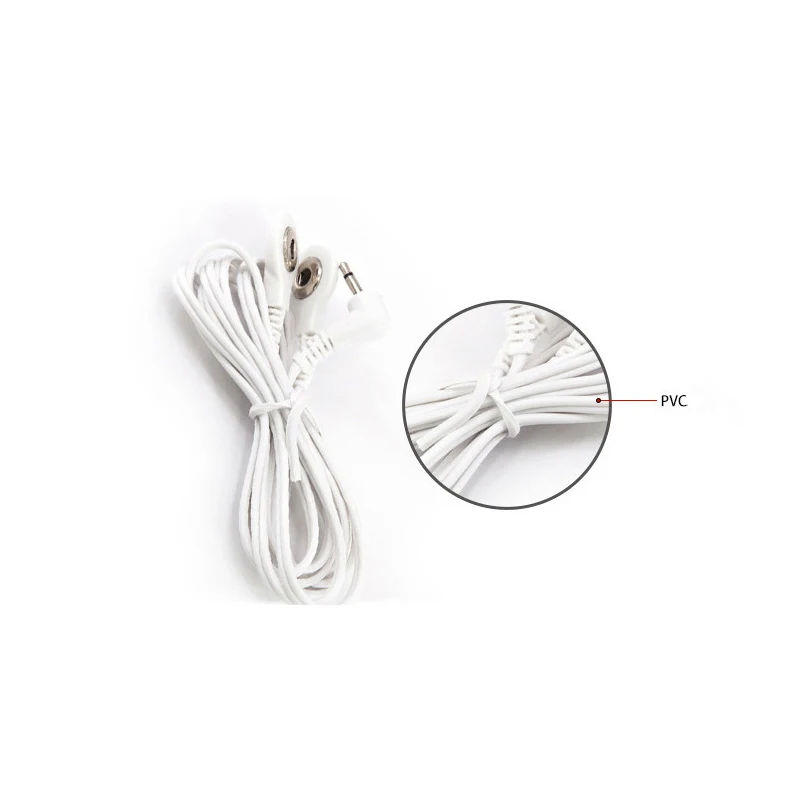 Machine Massager Button Cable Electrode Pads Standard Connection Massage For 2 Way + 4-Way TENS Unit Lead Wires Cables electrode pads electrode lead wires