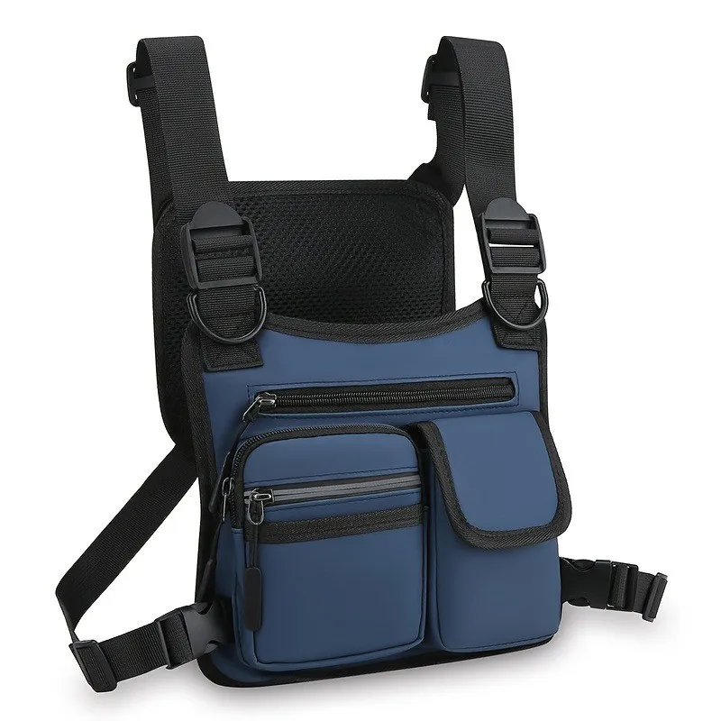 Tactical backpack men's fashion trend lightweight outdoor vest bag wholesale travel casual sports chest bag