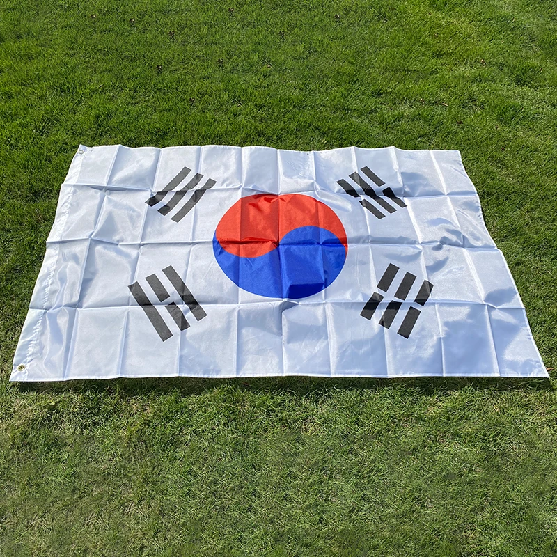 Bandiera Corea Del Sud – 90 X 150 Cm – Poliestere Resistente Con Occhielli