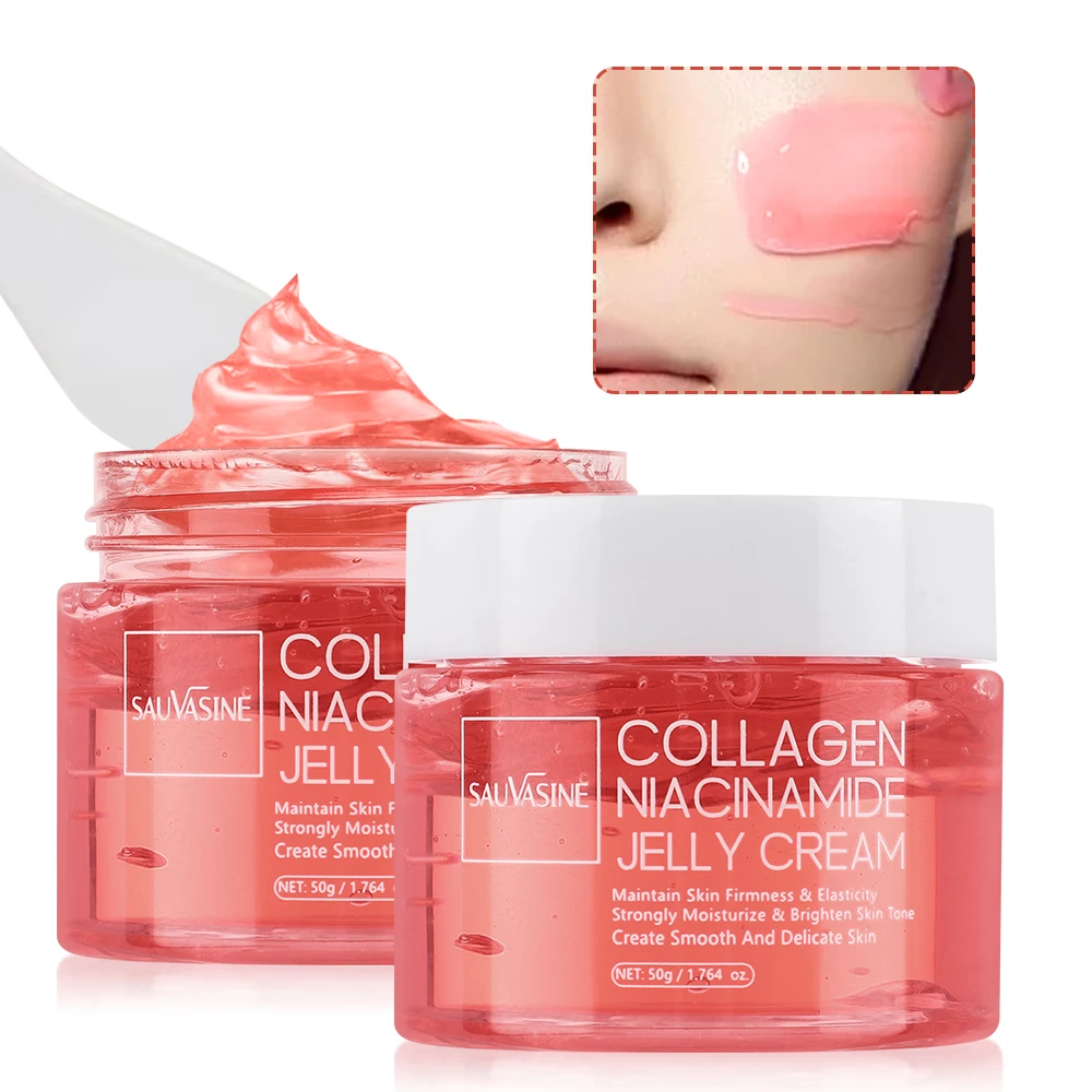 Collagen Jelly Face Cream for Dry Old Skin Care Moisturizer Lighting Nourishing Firming Fine Lines Beauty Skincare Cream Product