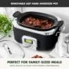 Elite 8 - in -1 Programmable 6QT Electric Slow Cooker, Dishwasher Safe Lid & Removable Crock, PFAS-Free Healthy Ceramic Nonstick 6