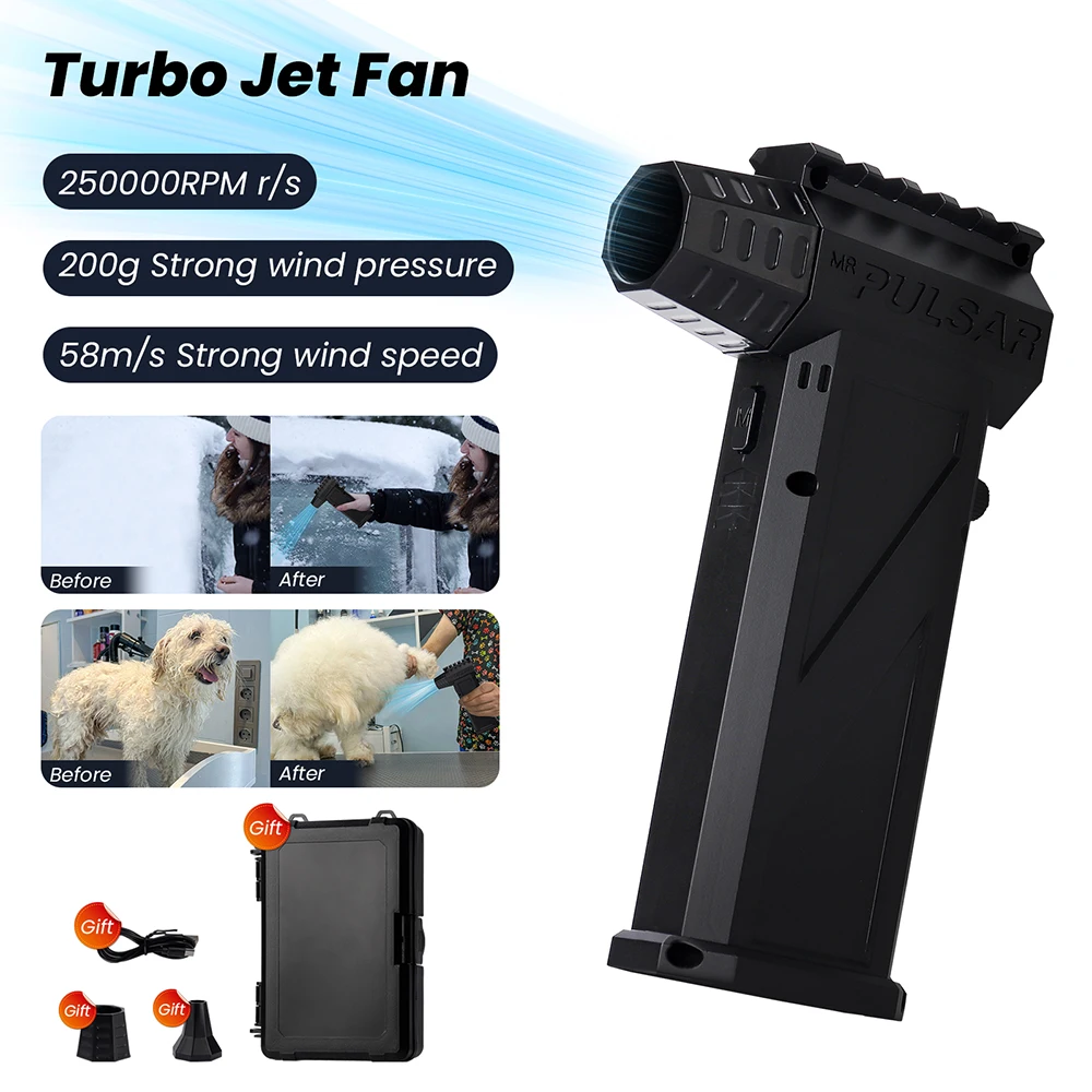 X3 Pro Air Blower Powerful Handheld Turbo Jet Fan 250000RPM High Speed Brushless Motor Air Duster Wind Speed 58m/s Air Cleaner