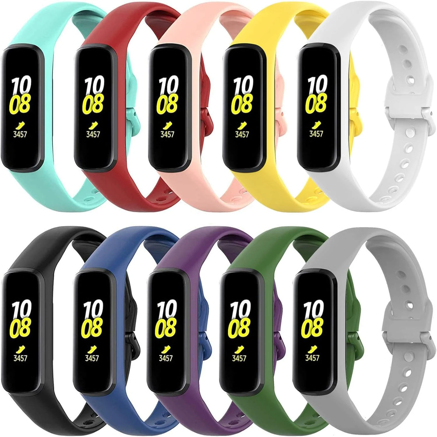 Comfortable and stylish wristband bracelet made of soft silicone for men and women. Durable flexible Fit2 SM-R220 compatible