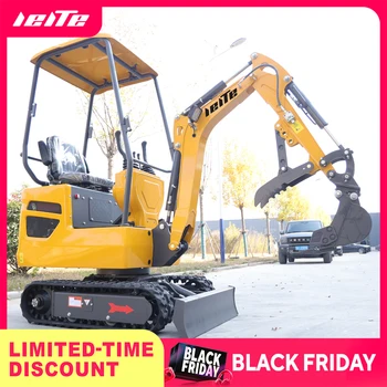 CE Certificated 1 Ton Mini Excavator Hydraulic Small Digger excavator Farm Use Customized Hydraulic Micro Bagger excavator