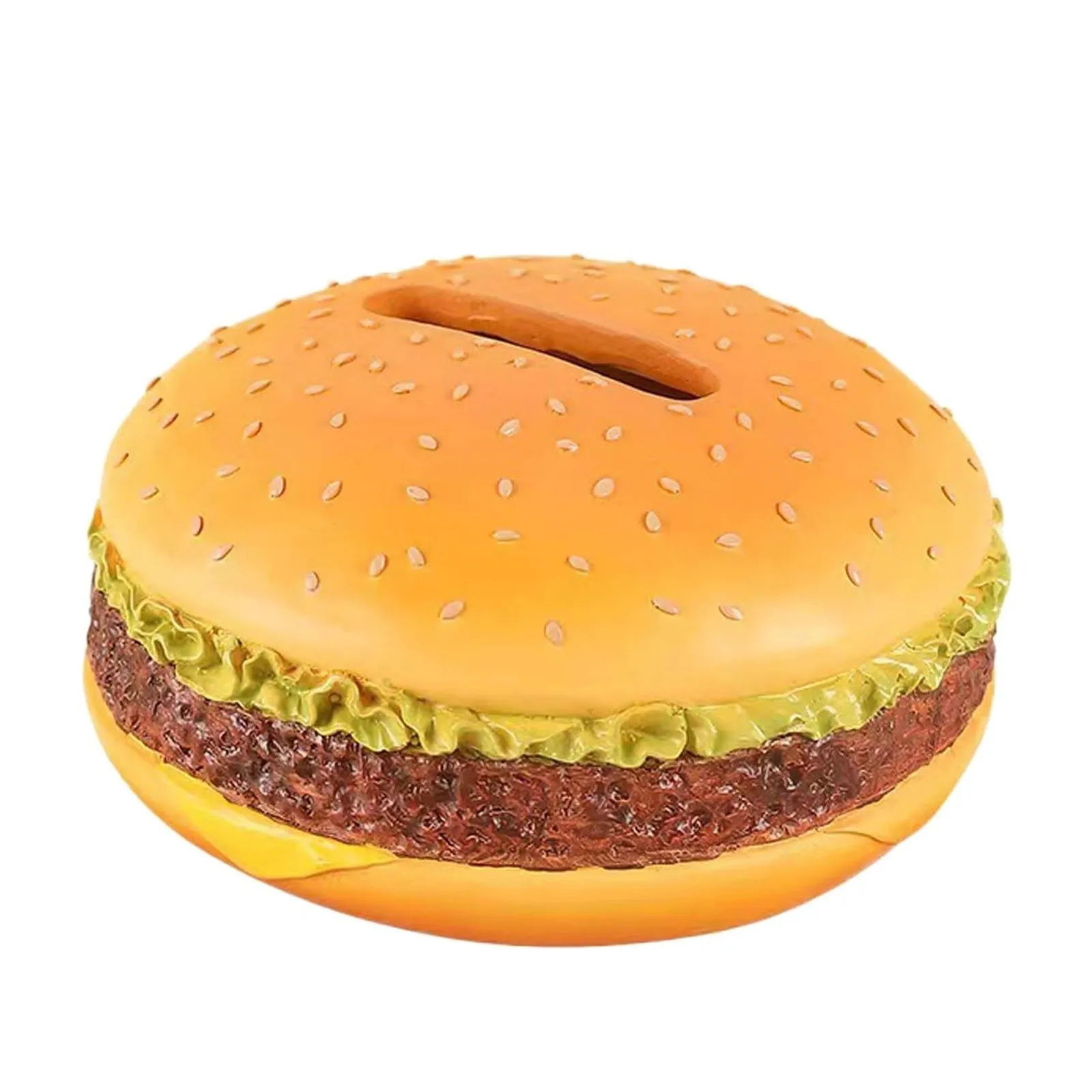 Innovative Fun Hamburger-Shaped Resin Tissue Box Holder - Novelty Burger Napkin Dispenser For Home Decor & Unique Gift Idea 3