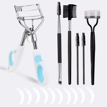 16 sets of eyelash curlers, including two-color eyelash curlers, eyebrow brushes, eyelash brushes, etc., daily beauty tools.