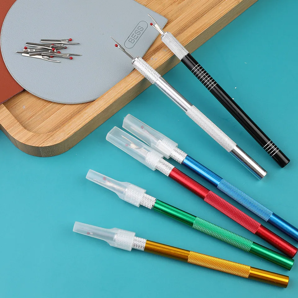 Description Picture 5 of itemFenrry 1Pcs Seam Ripper with 5Pcs Replacement Head Sewing Stitch Thread Unpicker Embroidery Thread Remover Tool DIY Sewing Tools
