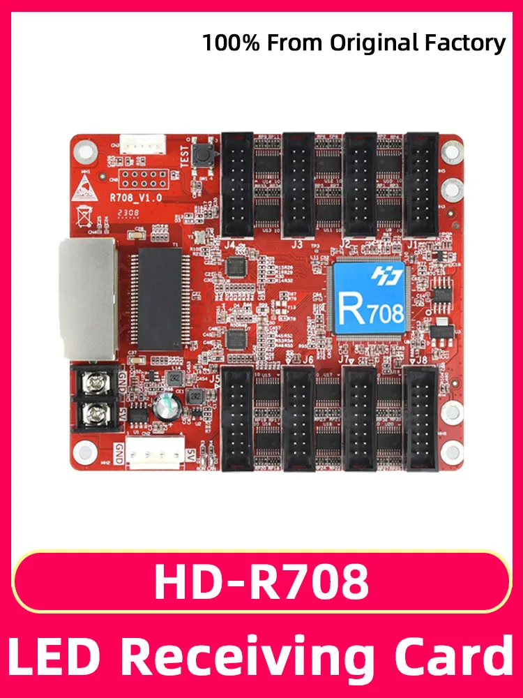 Hd-R708 Scheda Di Ricezione Full Color Led Panel Video Wall Display A Led Pixel Display Scheda Madre Del Sistema Di Sincronizzazione Rgb