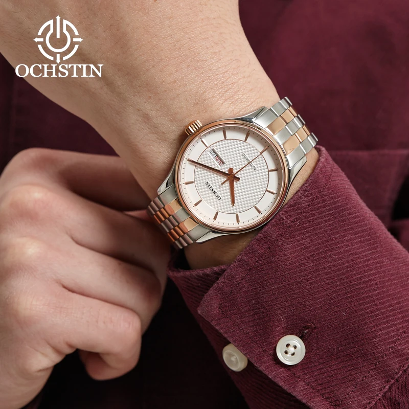 OCHSTIN new 2024city urban series business light luxury automatic mechanical movement watch men's mechanical watches