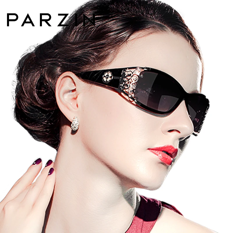 PARZIN, gafas de sol polarizadas Vintage de lujo a la moda para mujer, gafas de sol para conducir para mujer, tonos oscuros, encaje hueco, gafas femeninas de moda UV400_voghion.com