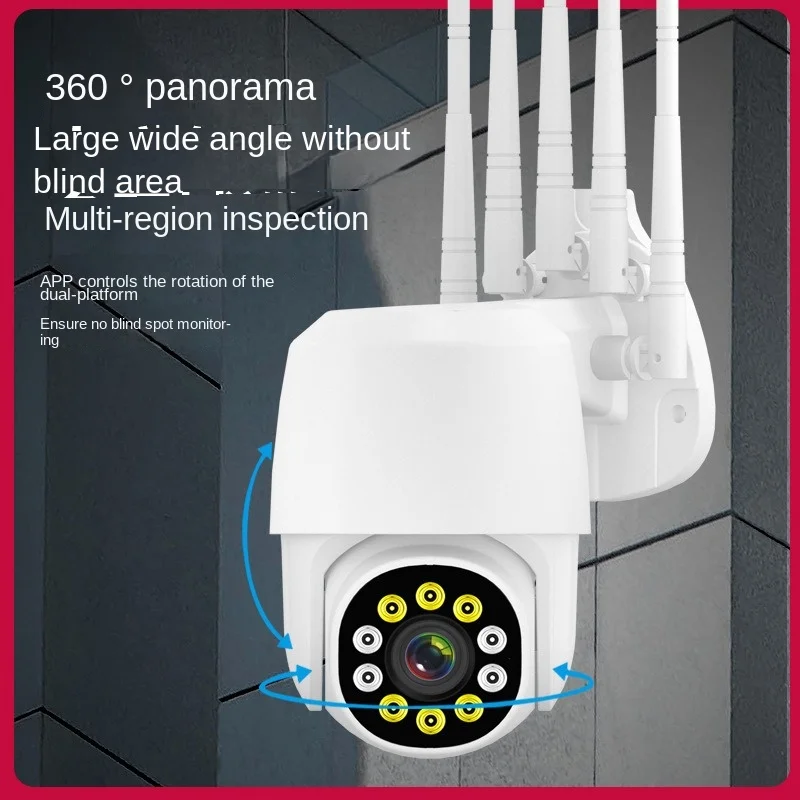 

HD Wireless Wifi with Network Port Outdoor Waterproof and Dustproof 1.5 Inch Small Ball Machine Mobile Phone Remote Outdoor Moni