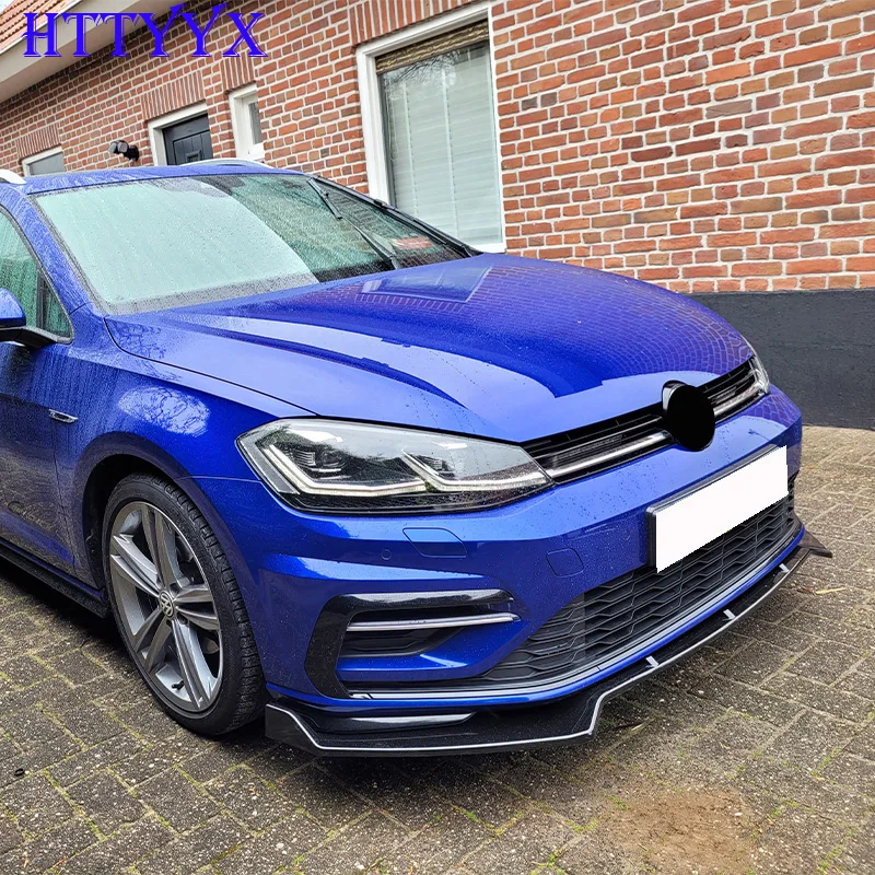 Car Bumper Spoiler For Golf 7 7.5 MK7 MK7.5 GTI GTD R R-Line 2012-Maxton Style Front Bumper Splitter Lip Diffuser