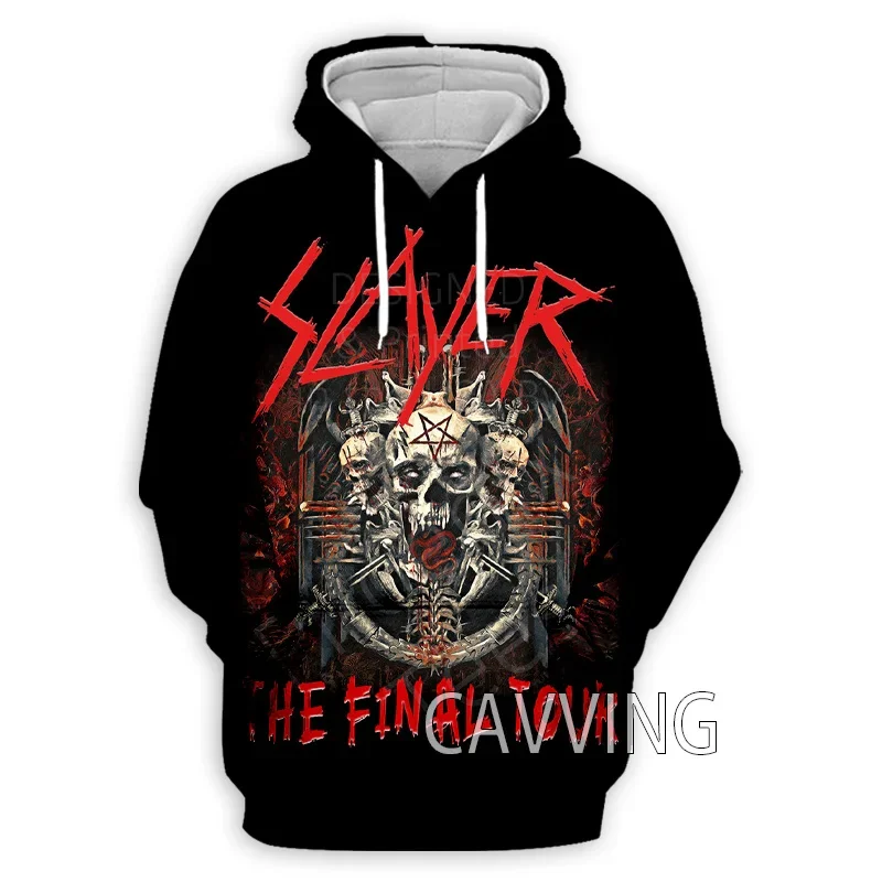 Slayer Rock Band 3D Printed Fashion Hoodies Hooded Sweatshirts Harajuku Hoodie Sweatshirts Tops Clothing for Women/men K02