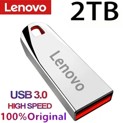Original Lenovo Pen Drive 2 TB USB 3.0 Flash Metal Drive 1TB Large Capacity High-Speed Transfer Storage Waterproof Memory U Disk