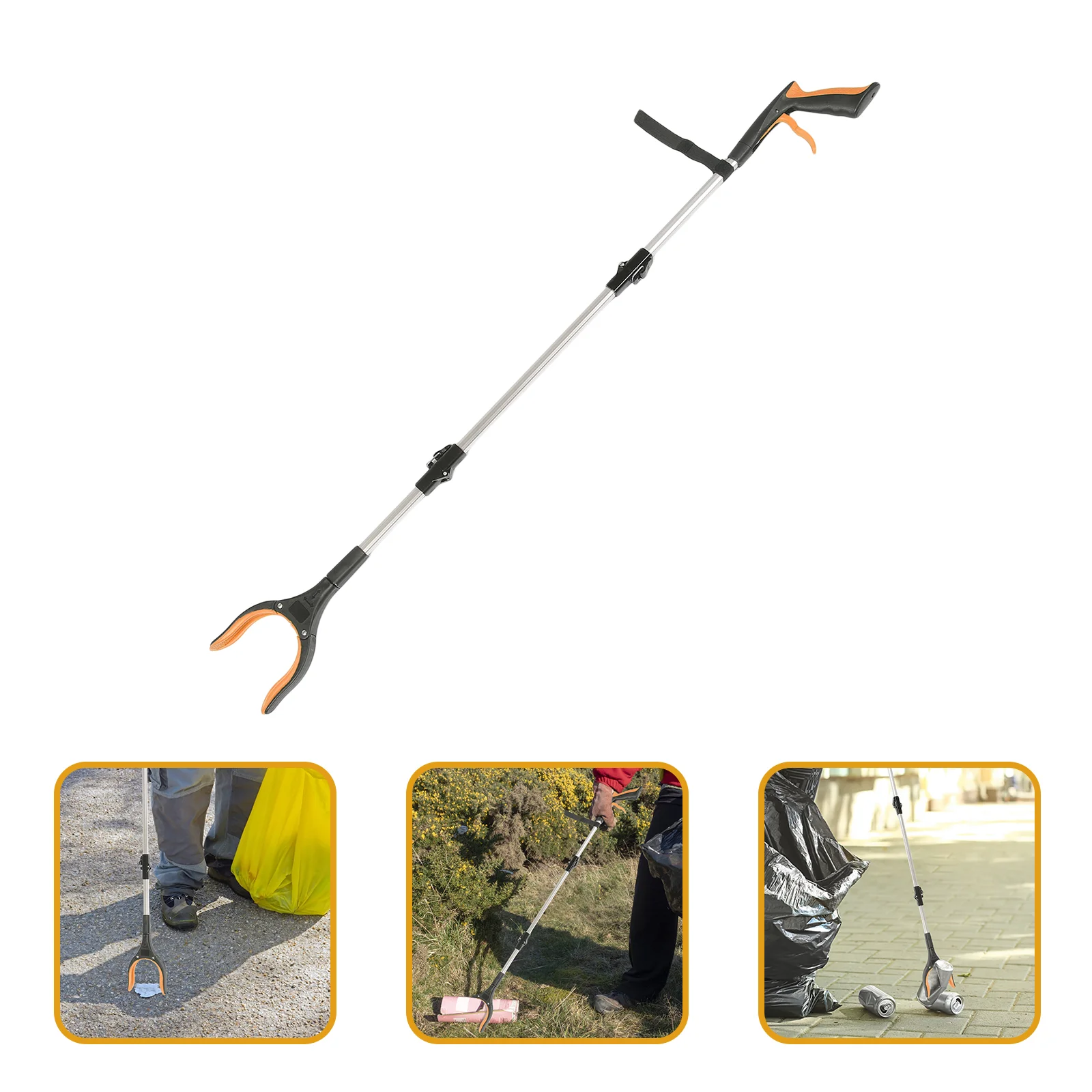 Tool Grabber Reach Aluminum Alloy Reachers and Grabbers for Seniors Garbage Tongs 2