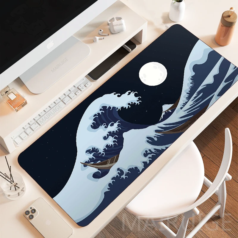 

Hot Ukiyo-e Giant Waves Mouse Pad Large Gaming Accessories Play Mat DeskMat Mousepads Rug Art XXL Gamer Keyboard MousePad Carpet