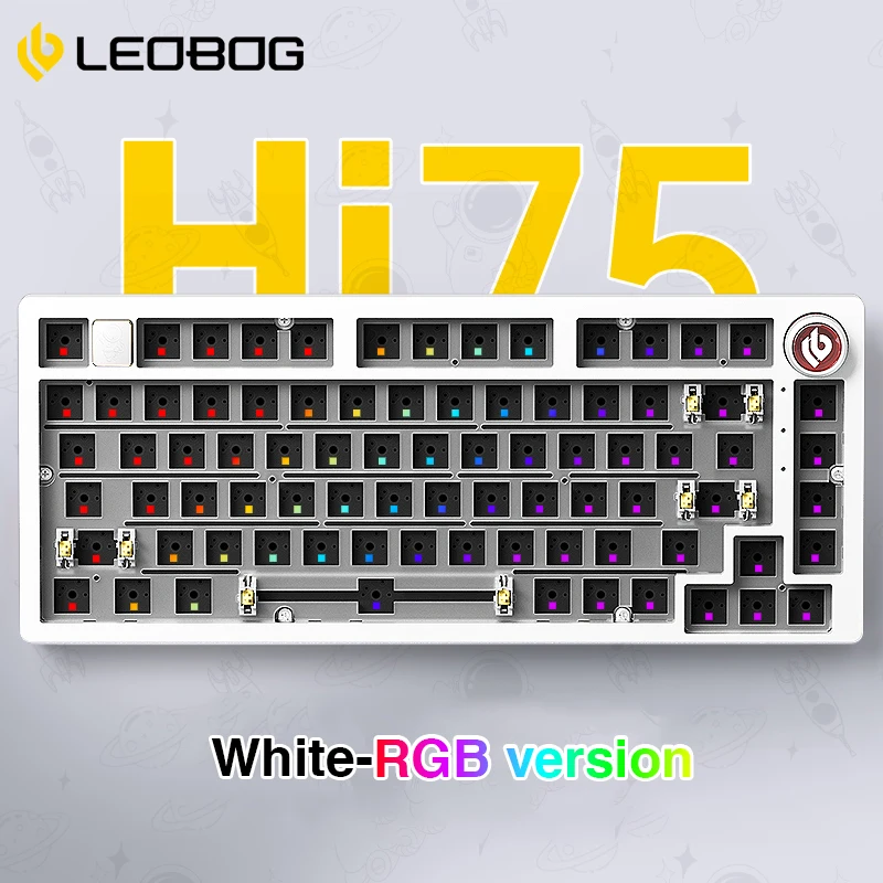 LEOBOG Hi75 75% カスタムベアボーンキーボード有線アルミキーボード