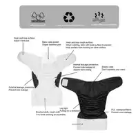 Washable Adult Cloth Diaper Nappy Waterproof Reusable Breathable Incontinence Nappies Underwear Pant for Men Women Elderly 2