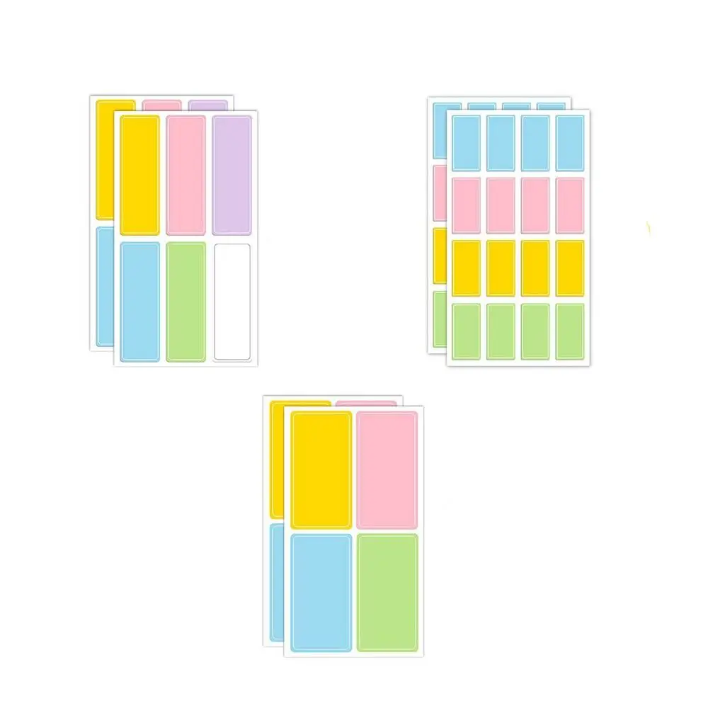 Waterproof Colorful Self Adhesive Assorted Stickers Removable Label Stickers Name Tag Bottle File Document School Supplies