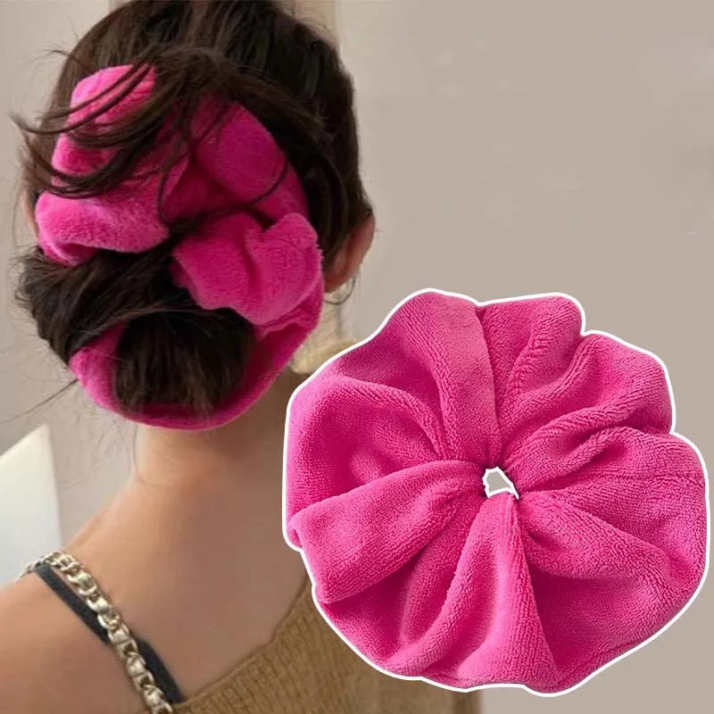 Elegant Korean Fashion Hair Scrunchies - Vibrant Colors