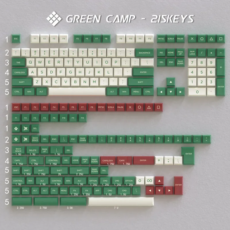 best keyboard for home office Winmix OSA PBT Keycaps Green camp Doubleshot Compatible With Mechanical Keyboard gaming computer keyboard Keyboards