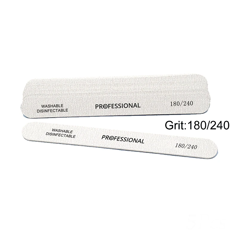 100Pcs Holz Nagel Datei Professionelle Schleif Puffer Dateien 100/180/240 Doppel Seite Für Salon Maniküre Pediküre UV Gel Tipps Werkzeuge – Detail 3