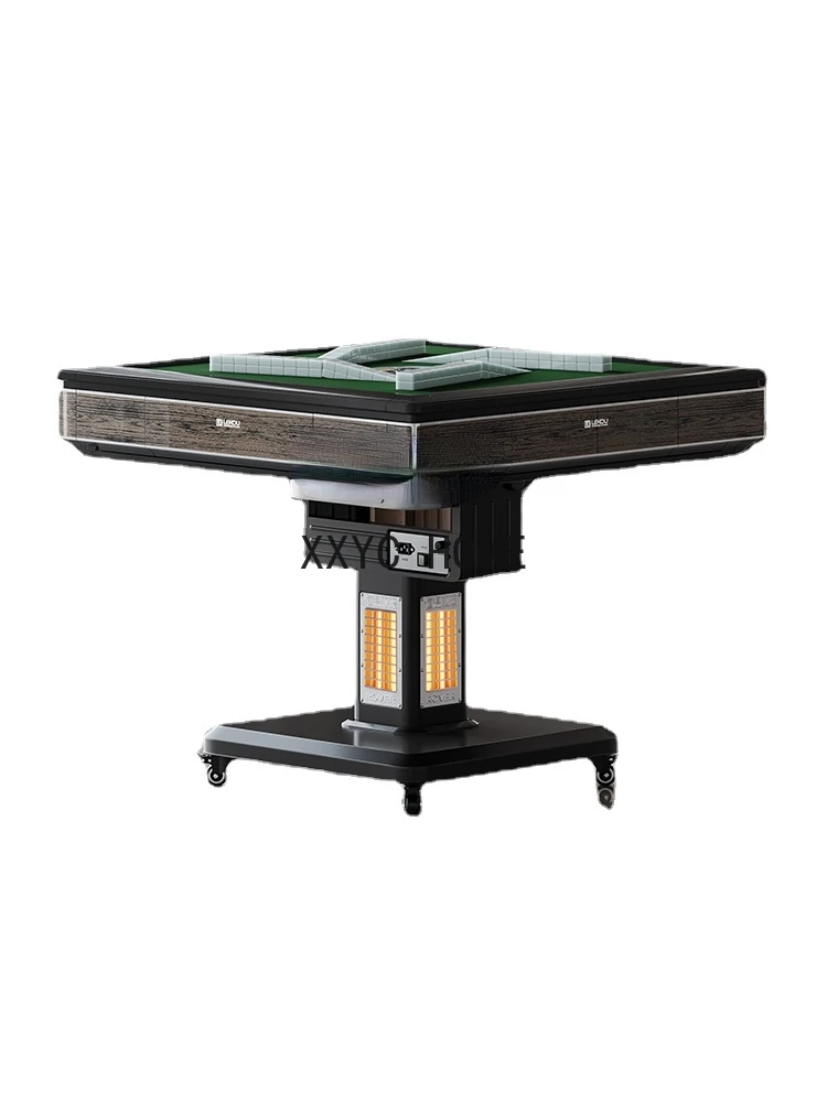 

Folding Roller Coaster Mahjong Machine Automatic Four-Port Heating Mahjong Table Household Bass Motor