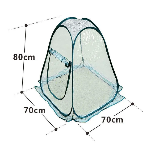 80 Cm -Es Összecsukható Hordozható Mini Szigetelő Burkolat, Vízálló Üvegház Növényi Üvegház, Kis Virágterem, Fagyálló Burkolat - Image 6