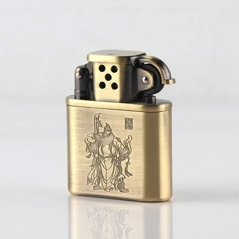 

Windproof Retro Metal Grinding Wheel Kerosene Lighter Cigarette Accessories