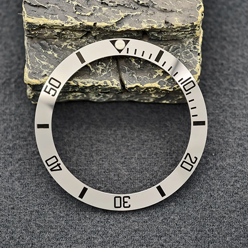 Curved 38mm Ceramic Bezel Insert Ring for Men's Watch Replacement