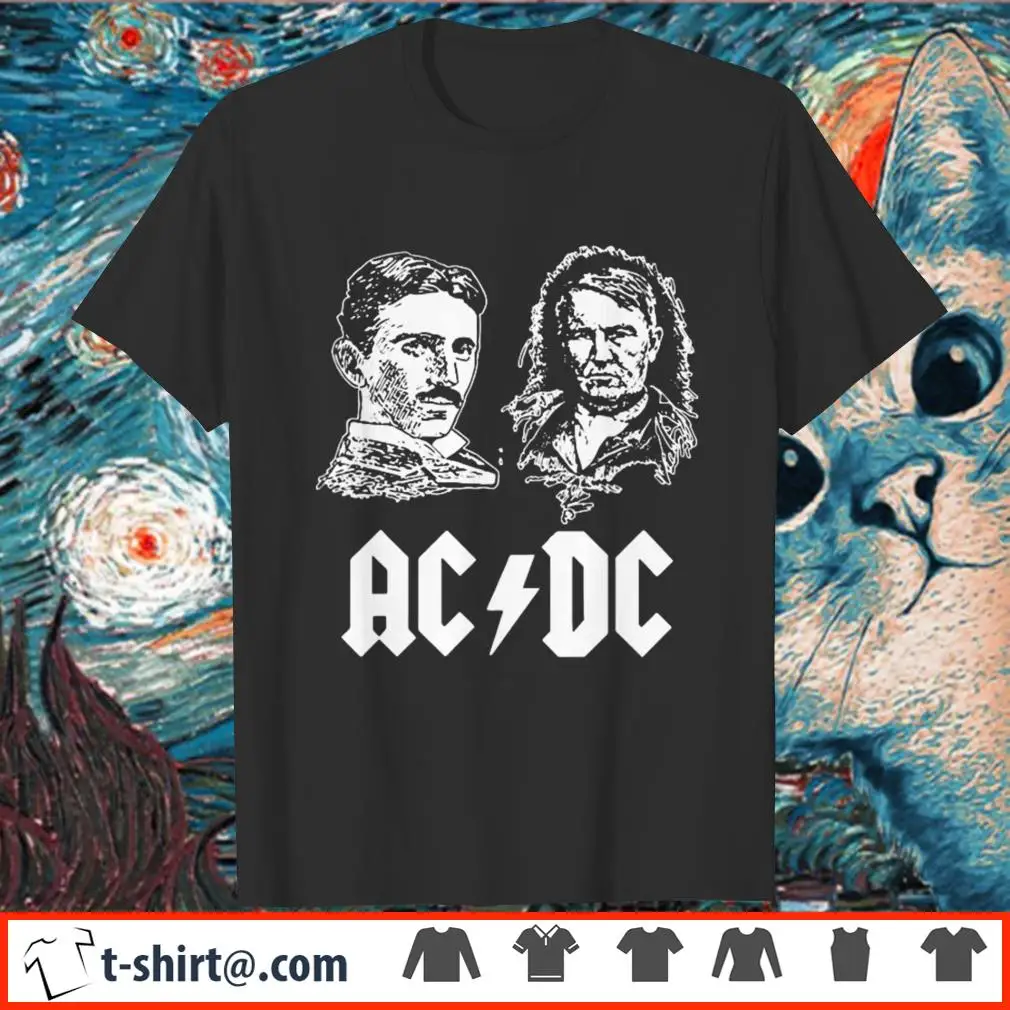 

Рубашка AC DC Nikola Tesla Thomas Edison