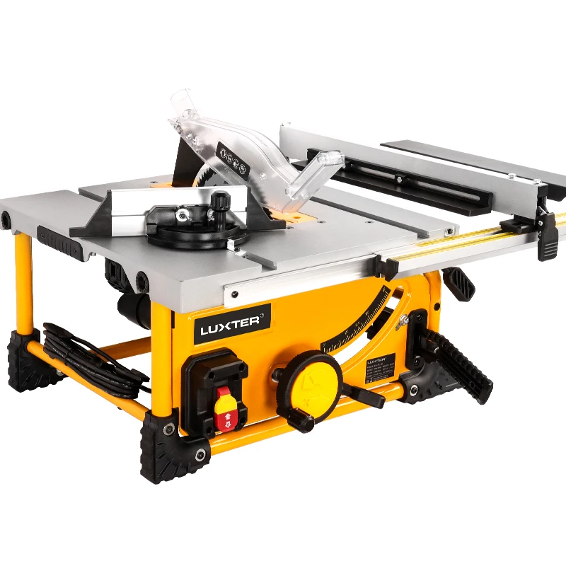 LUXTER Table Saw woodworking table saw 210mm 8 Inch Wood Cutting Saw Dust Free With Extension Portable Woodworking Machine