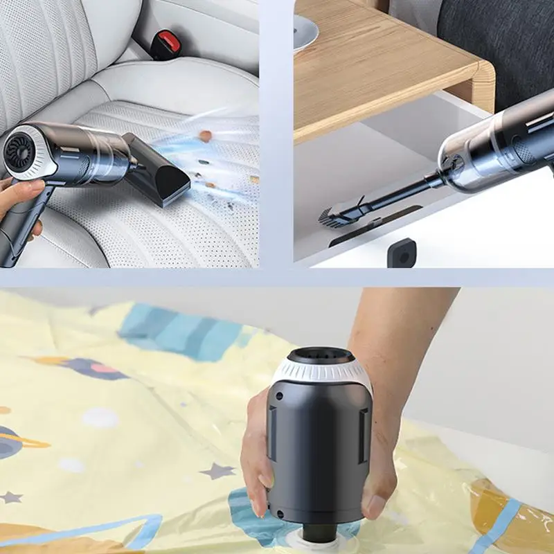 Wireless Car Vacuum Cleaner 6000Pa Cordless Handheld Cleaning Robot Auto Vacuums Strong Suction Cleaner For Car