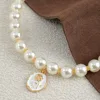 Pet Cat Collars Pearl Rose Pendant Necklace Cat Dog Pearl Collar Pet Pendant Cute High Beauty Retro Decoration Teddy Dog Collar 3
