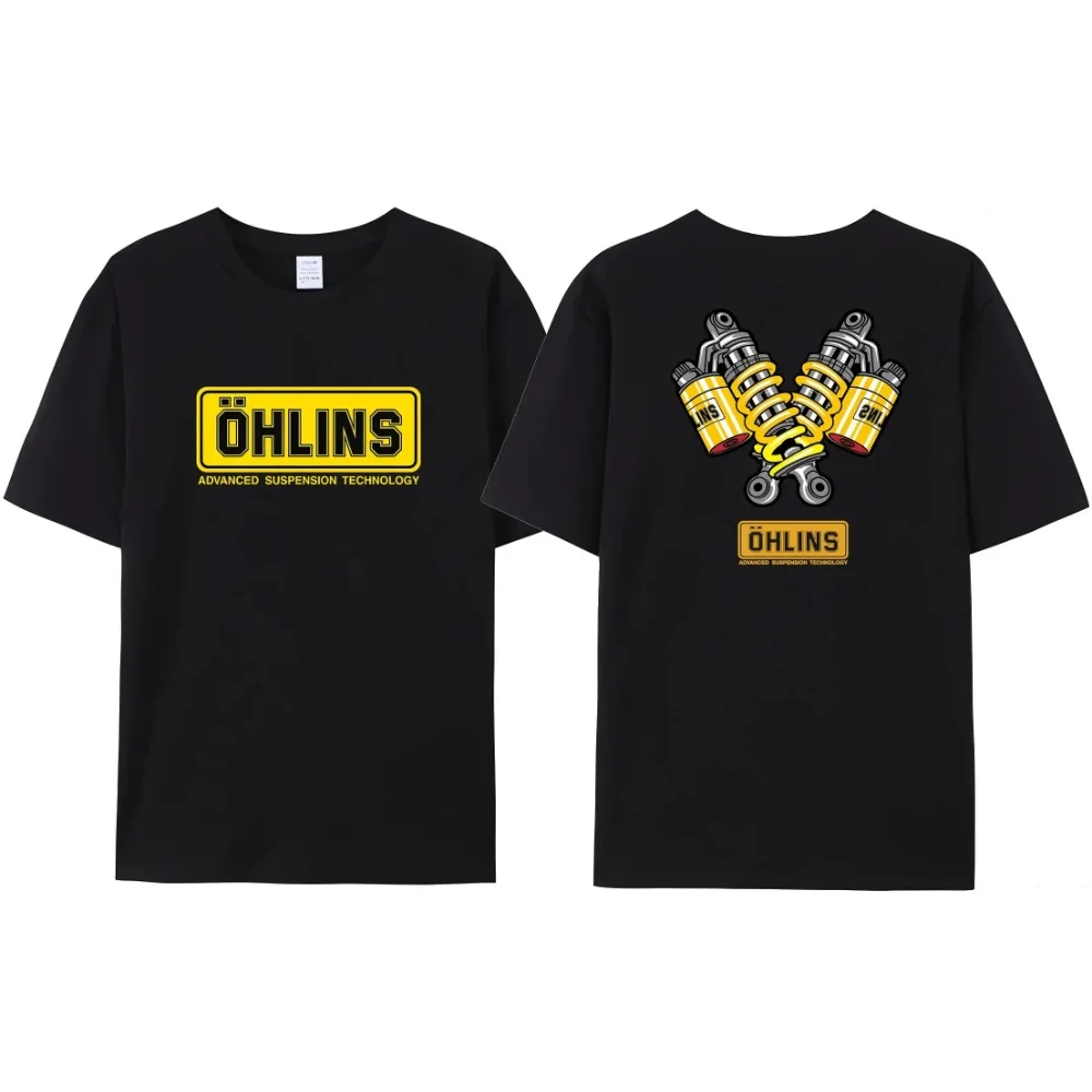 2024 Nuovi Uomini Unici Ohlins Sport Racing T-Shirt Puro Cotone Casual Shock Ohlins Rxf34 M.2 T-Shirt Comoda E Popolare Da Uomo