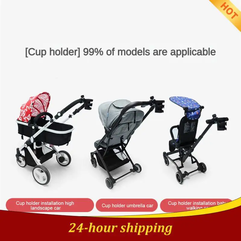 

Baby Stroller Cup Holder Universal 360 Rotatable Drink Bottle Rack for Pram Pushchair Wheelchair Accessories