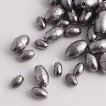  100Pcs/Set 0.8g 1g 2g Fishing Sinker Streamlined Design Professional Fishing Weights Sinker for Angling Fishing Accessories 