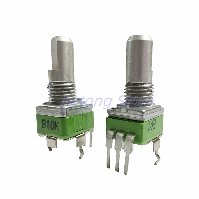 1pc ALPHA RD901F 09 Type Potentiometer Single-Unit Vertical 3 Pins B10K 20K 50K 100K Axial Length 15mm D Half Shaft multiturn potentiometer linear potentiometer rotary potentiometer trimmer potentiometer electronic components