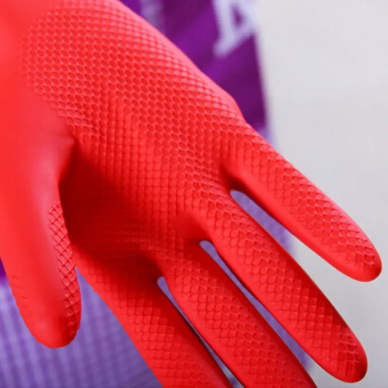 Flexible Rubber Clean Gloves Dish Lady Washing Long Home Bathroom Cleaning Kitchen Accessories cleaning gloves