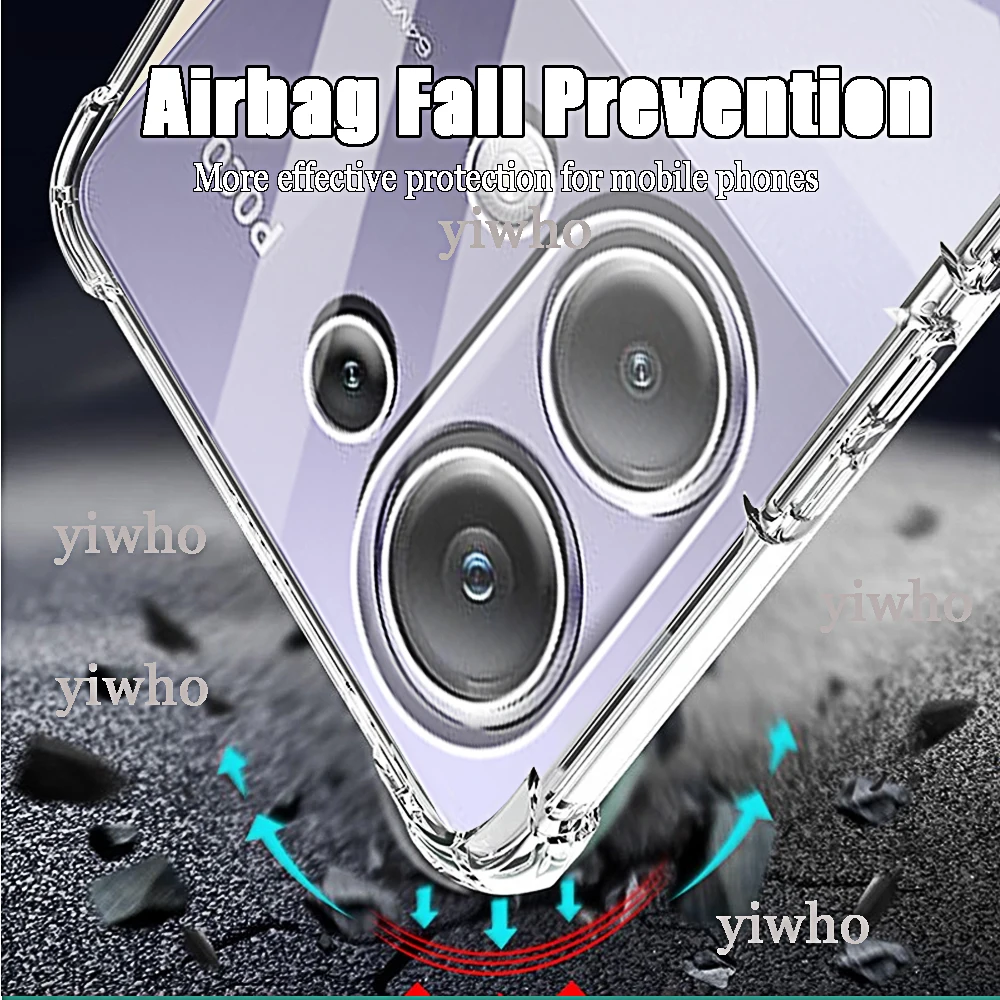 Durable Transparent Clear Silicone Soft TPU Shockproof Phone Case