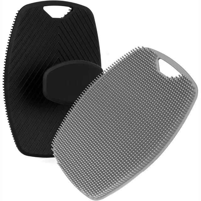 Spazzola da bagno esfoliante in silicone Spazzola da bagno per massaggio portatile Scrubber per il corpo Gel doccia Lavaggio della pelle Spazzola da massaggio Gadget Bagno 6