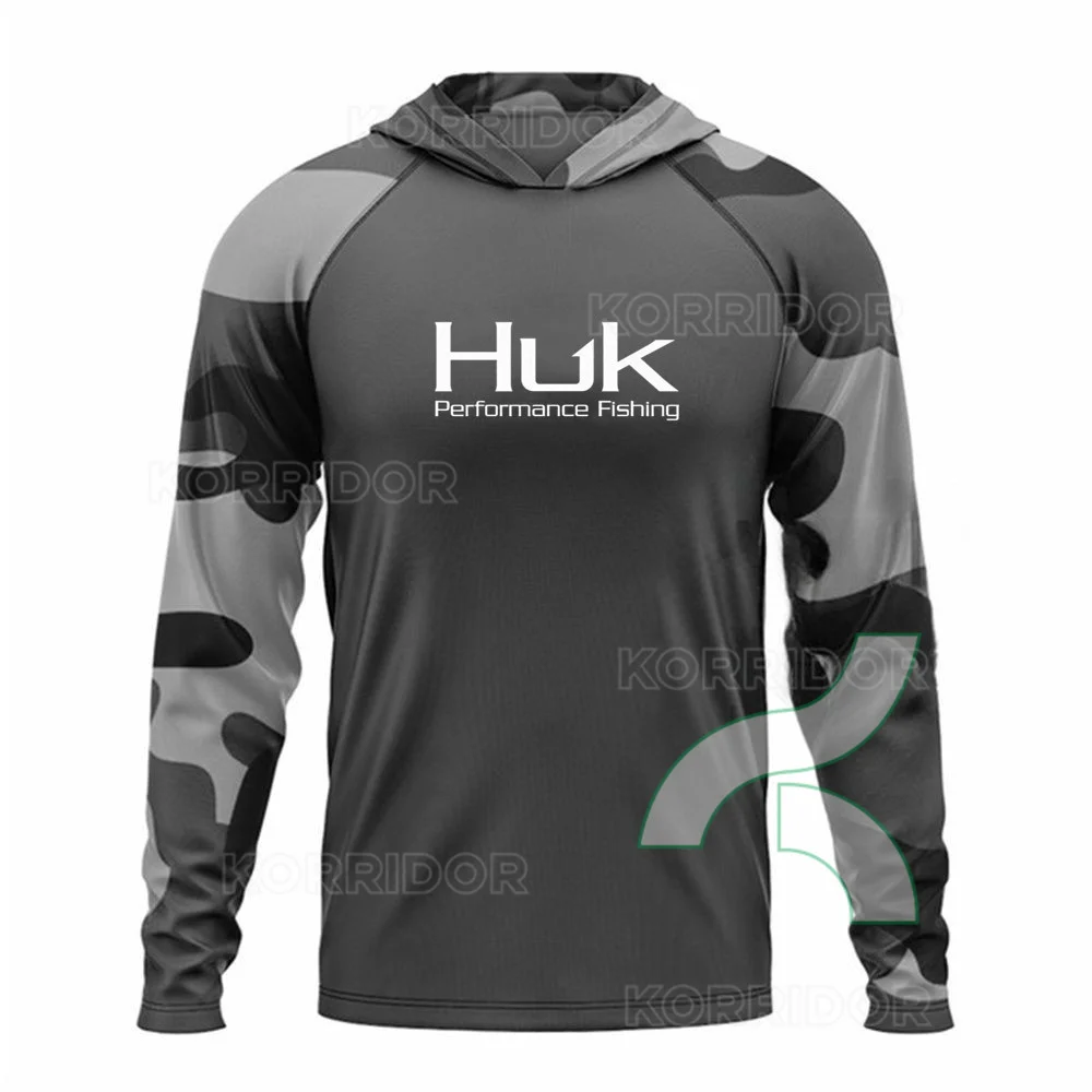 【値下げ】 Fishing HUK Shirt Sun T-shirts Hoodie Camouflage Men ウェア
