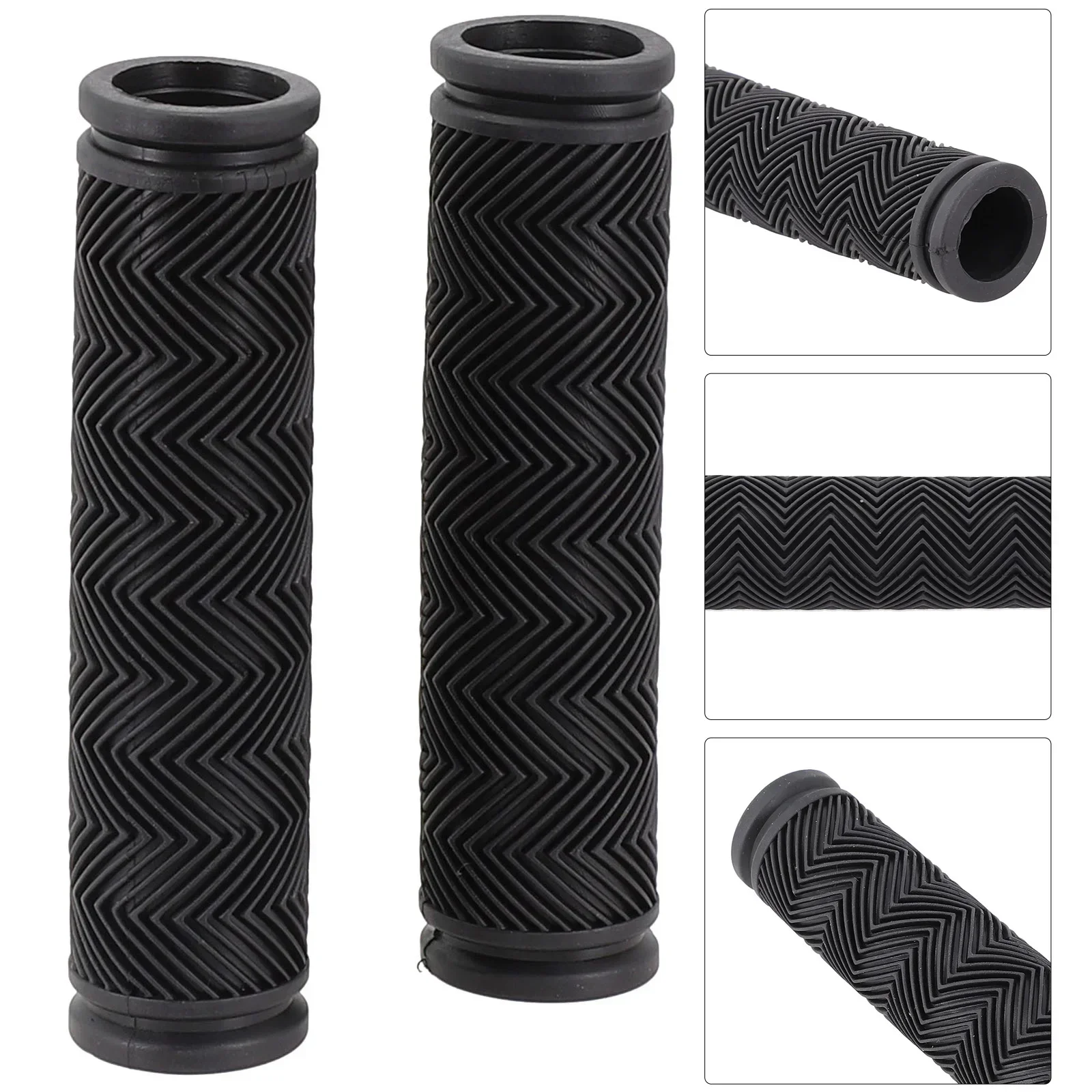 Soft Rubber Bicycle Cover Grips 1Pair Bike Handbar Grips Bilateral Lock Mountain MT-B Bikes Handlebar Nonslip Cycling Bike